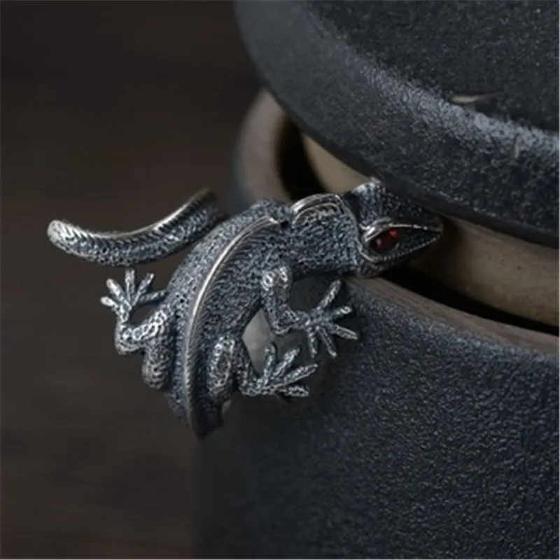 Hot Adjustable Lizard Ring Cabrite Gecko Chameleon Anole Jewelry Free Size gift idea free ship Gifts | Украшения и аксессуары