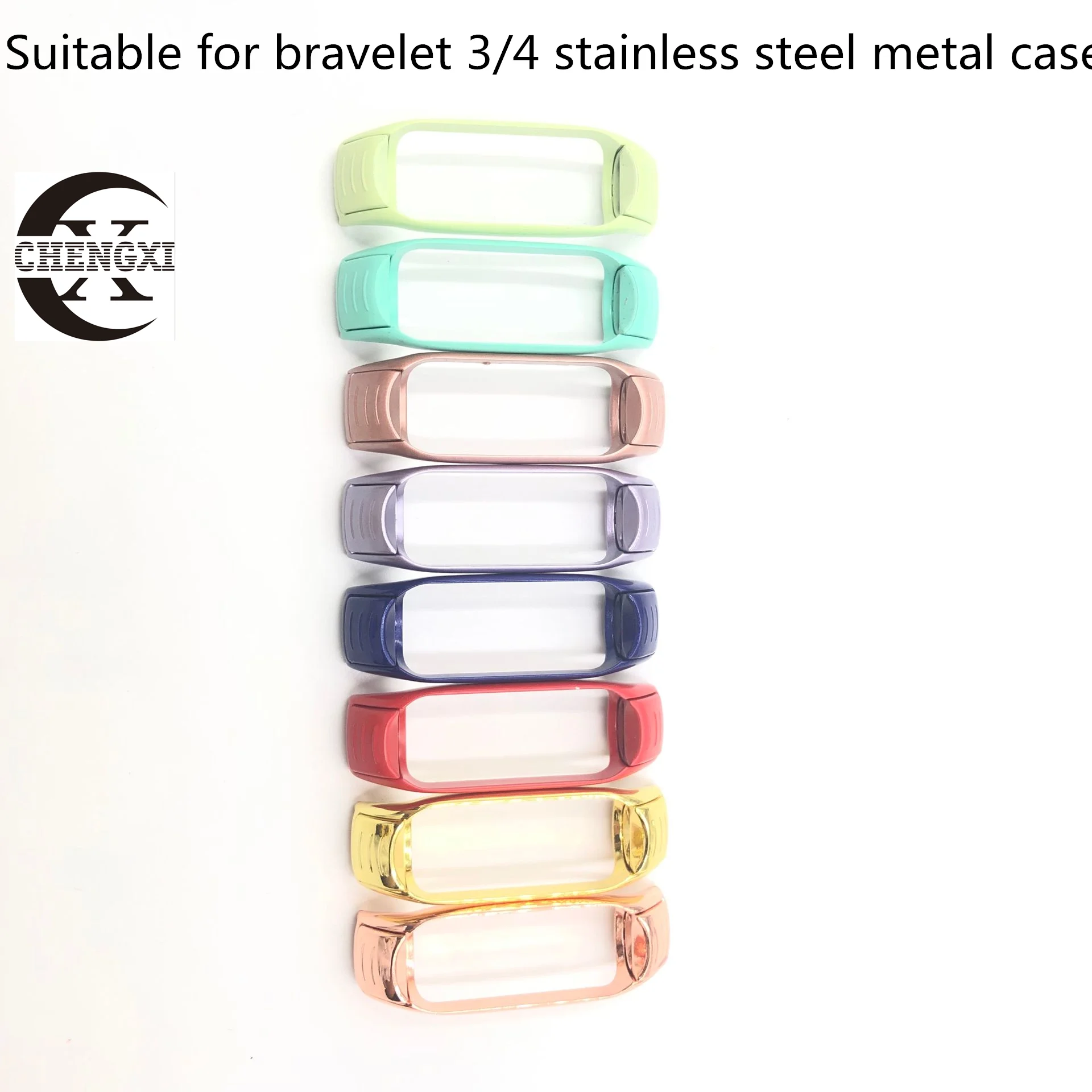 Прочная металлическая рамка Chengxi для Xiaomi 4 аксессуары нержавеющая сталь Mi Band 3