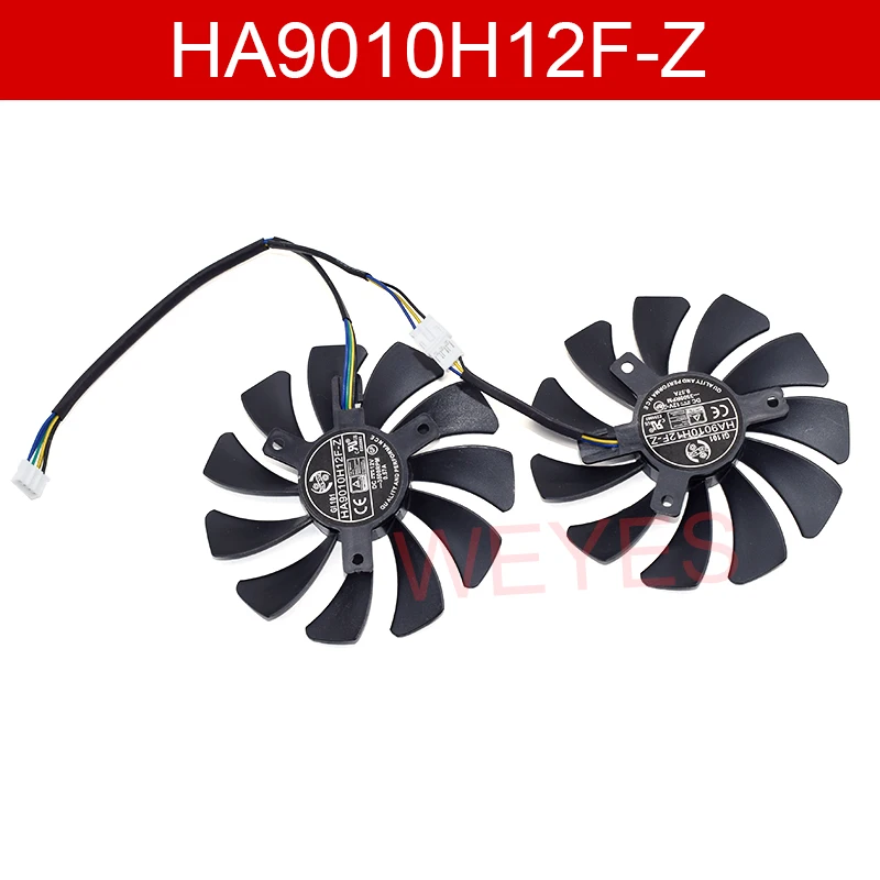 

HA9010H12F-Z DC12V 0.57A 4Pin 85mm A Pair Graphics Card Cooler Fan For MSI GTX 1060 OC 6G GTX 960 P106-100 P106 GTX1060 GTX960