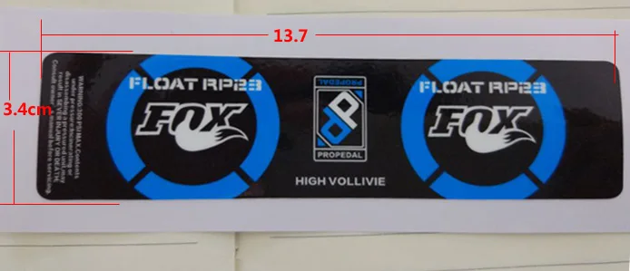 Велосипедная задняя амортизационная наклейка fox rp23 на задние амортизаторы для