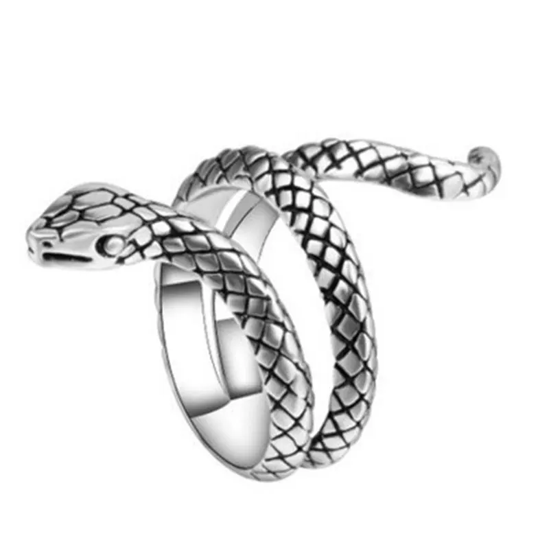 

Vintage Snake Rings for Men Women 2020 New Silver Color Engagement Wedding Ring Jewelry Ladies Girls Gifts Dropshipping