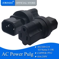 jorindo iec 320 c14 male to american standard female power adapterpudups cabinet to 5 15r socket