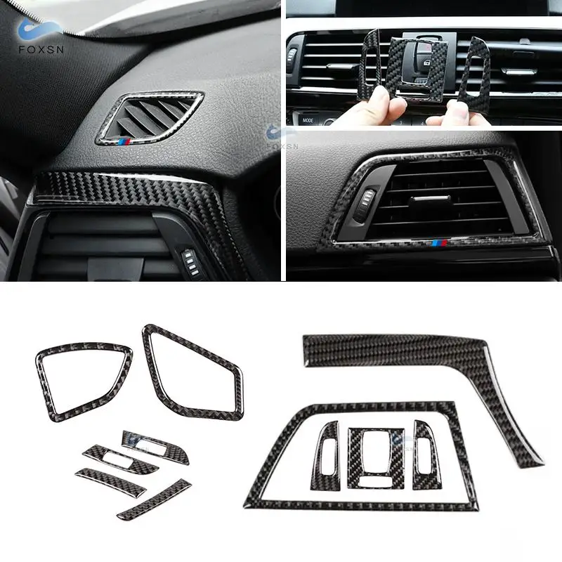Для BMW 3 4 серии F30 F32 2013 2014 2015 2016 2017 2018 углеродное волокно для салона автомобиля
