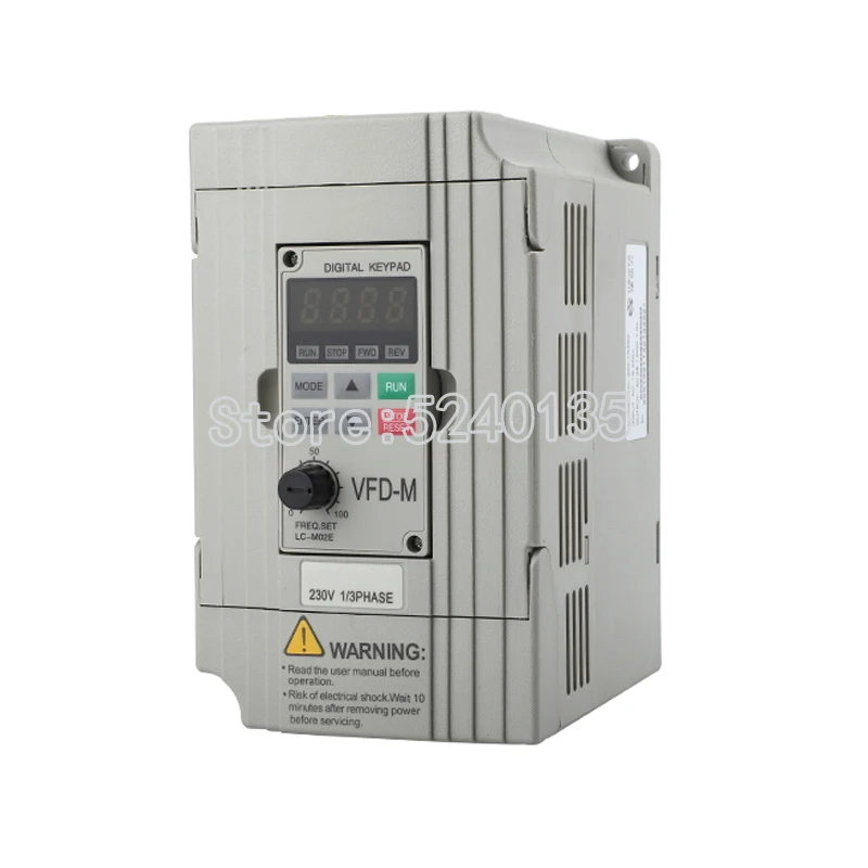 VFD-M series ultra low noise mini VFD007M21A 0.75kw 220V / VFD007M43B 0.75KW 380V inverter | Inverters &amp Converters