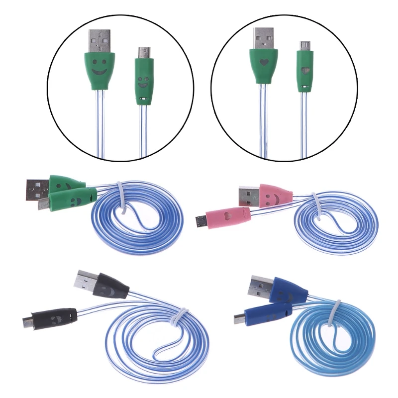 СВЕТОДИОДНЫЙ цветной светящийся Micro USB кабель для зарядки и синхронизации данных