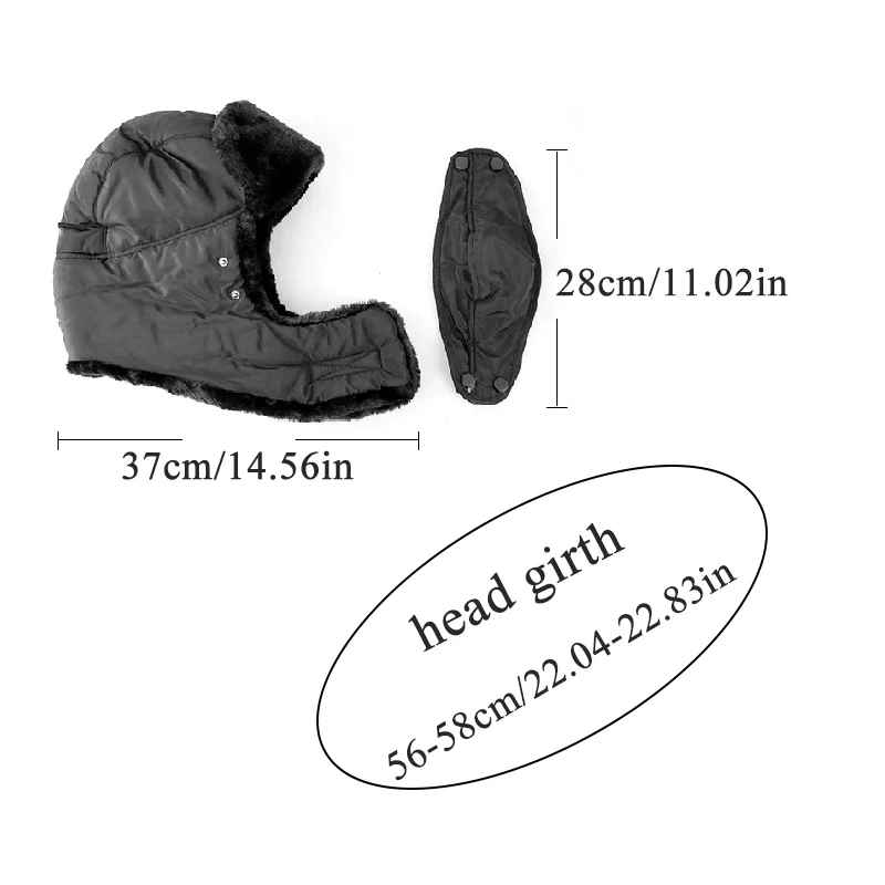 Зимняя шапка для женщин и мужчин утолщенная бархатная теплая бомбер Шапка бини