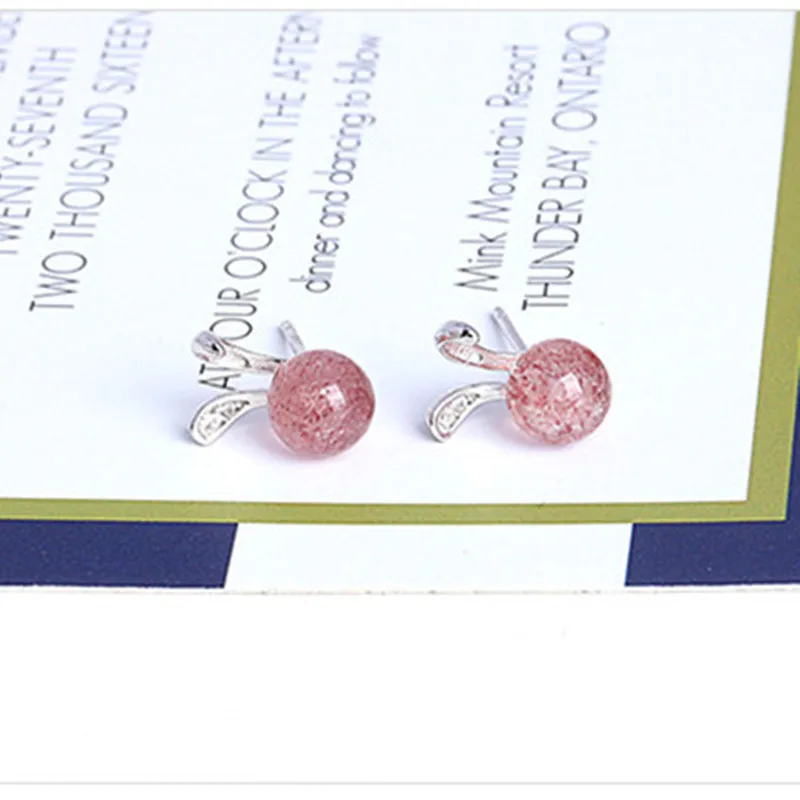 Женские серьги гвоздики с кроличьими ушками однотонные розовые вечерние