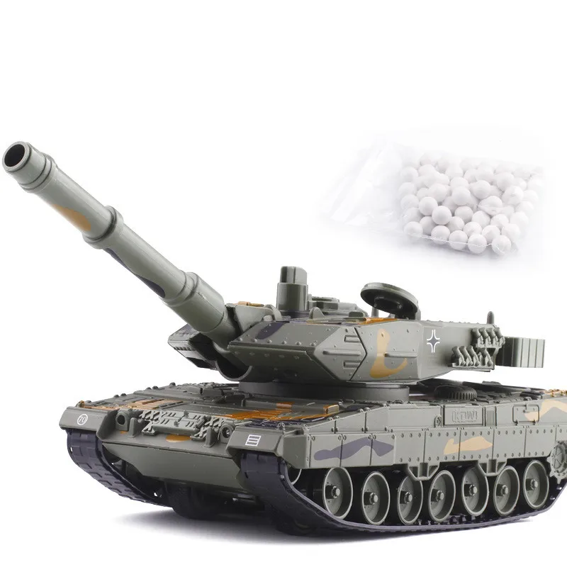 Высокая моделирования 1:40 сплав тянуть обратно с леопардовым принтом модель танк