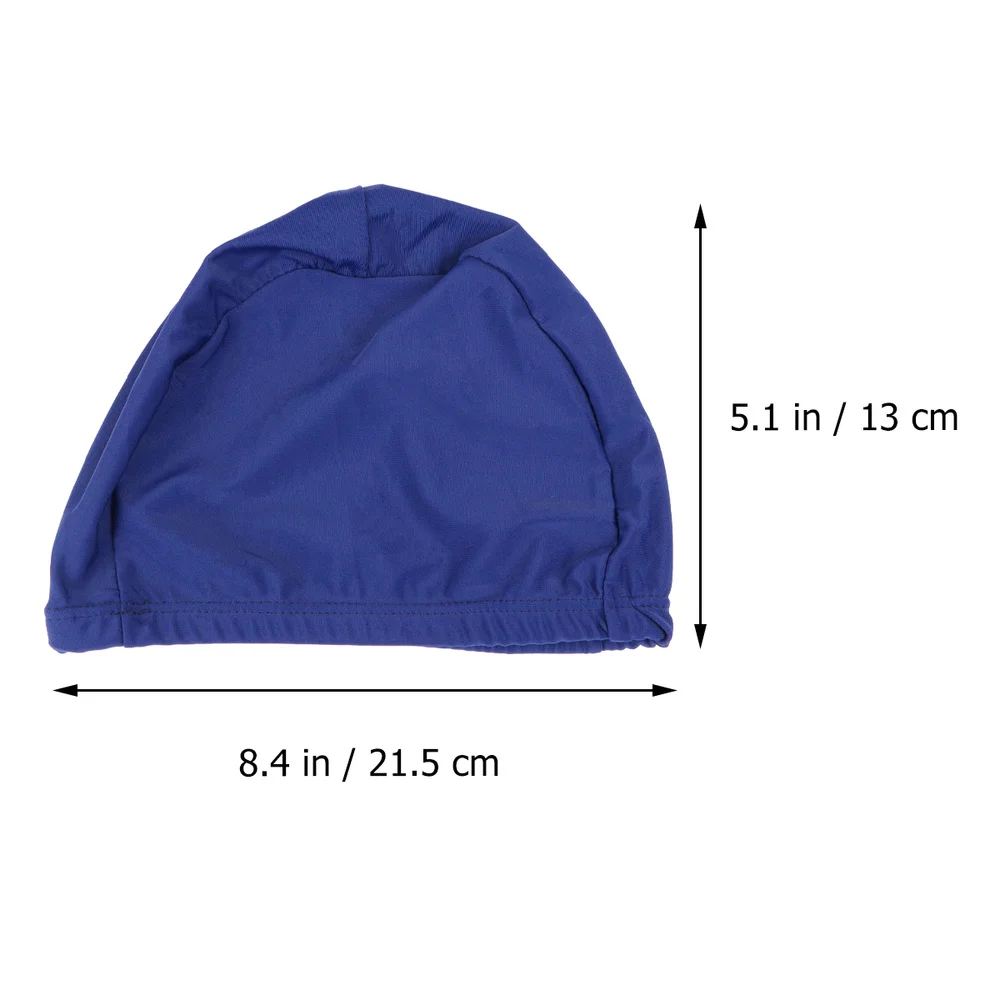 

Soft Adult Swim Cap Polyester Cloth Fabric Bathing Cap Men and Swimming Hat Caps for Water Sports )