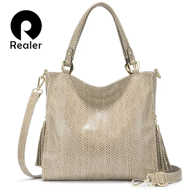 REALER женская сумка на плечо женские сумки через для женщин 2019 роскошная с верхней