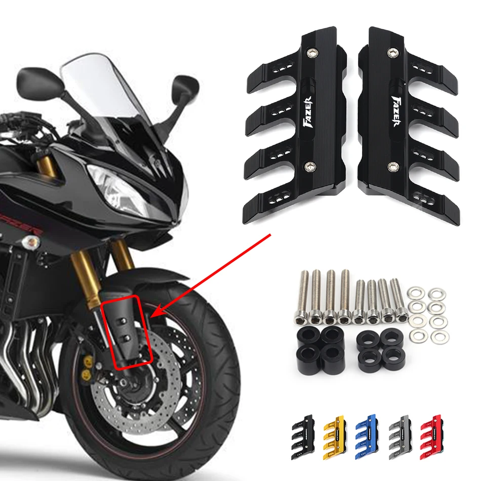 

For YAMAHA FAZER8 FAZER400 fazer 8 400 Motorcycle Mudguard Front Fork Protector Guard Front Fender Anti-fall Slider Accessories