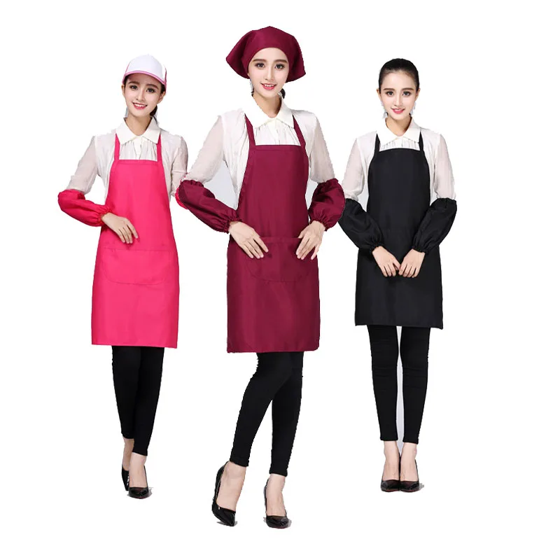 Пользовательский фартук унисекс водонепроницаемый для чистки кухни выпечки