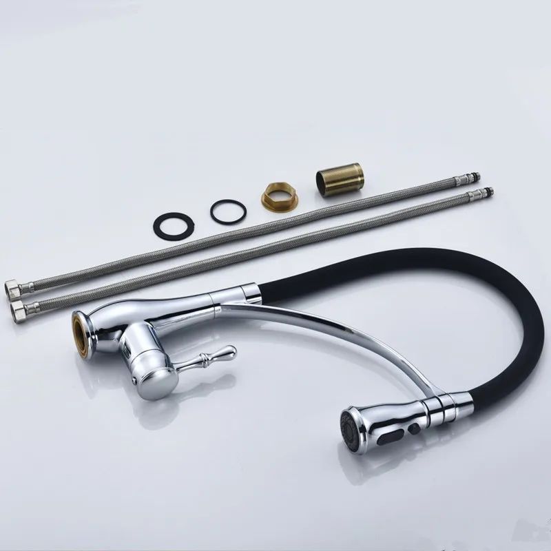 Хромированный кухонный смеситель насадка для распылителя с креплением на