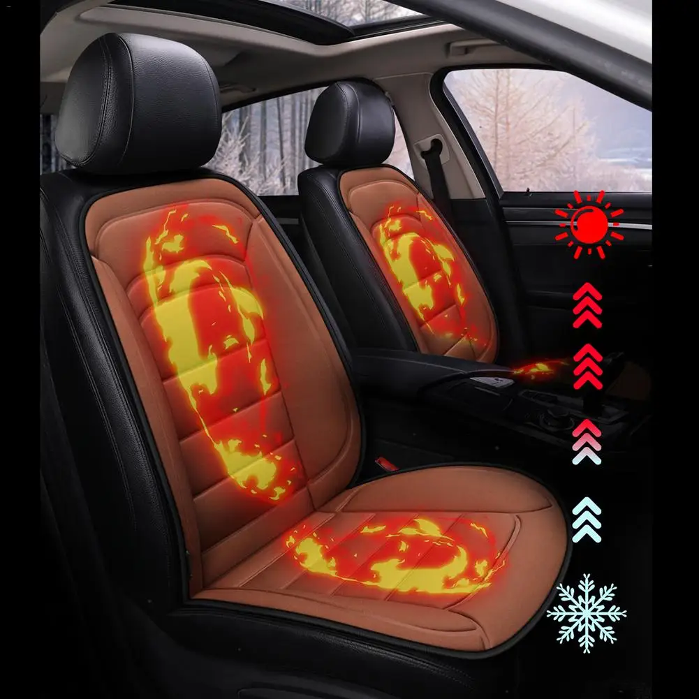 

Автомобильная подушка для сиденья с подогревом, 12 В, нескользящая плюшевая электрическая Подушка с подогревом, чехол для зимней бытовой под...