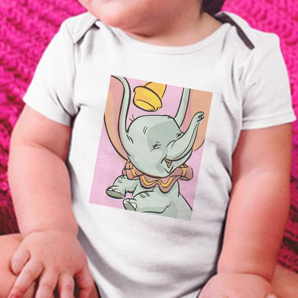 

Elephant Dumbo Toddler Bodysuits Disney Animated Films Toddler Romper Graphic Baby Girl Boy Unisex Onesie Funny Newborn Clothes