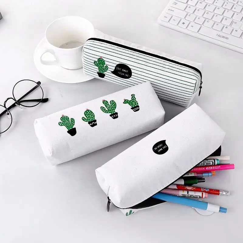 Кавайный чехол для карандаша кактус подарок Хэлло Китти школьный пенал