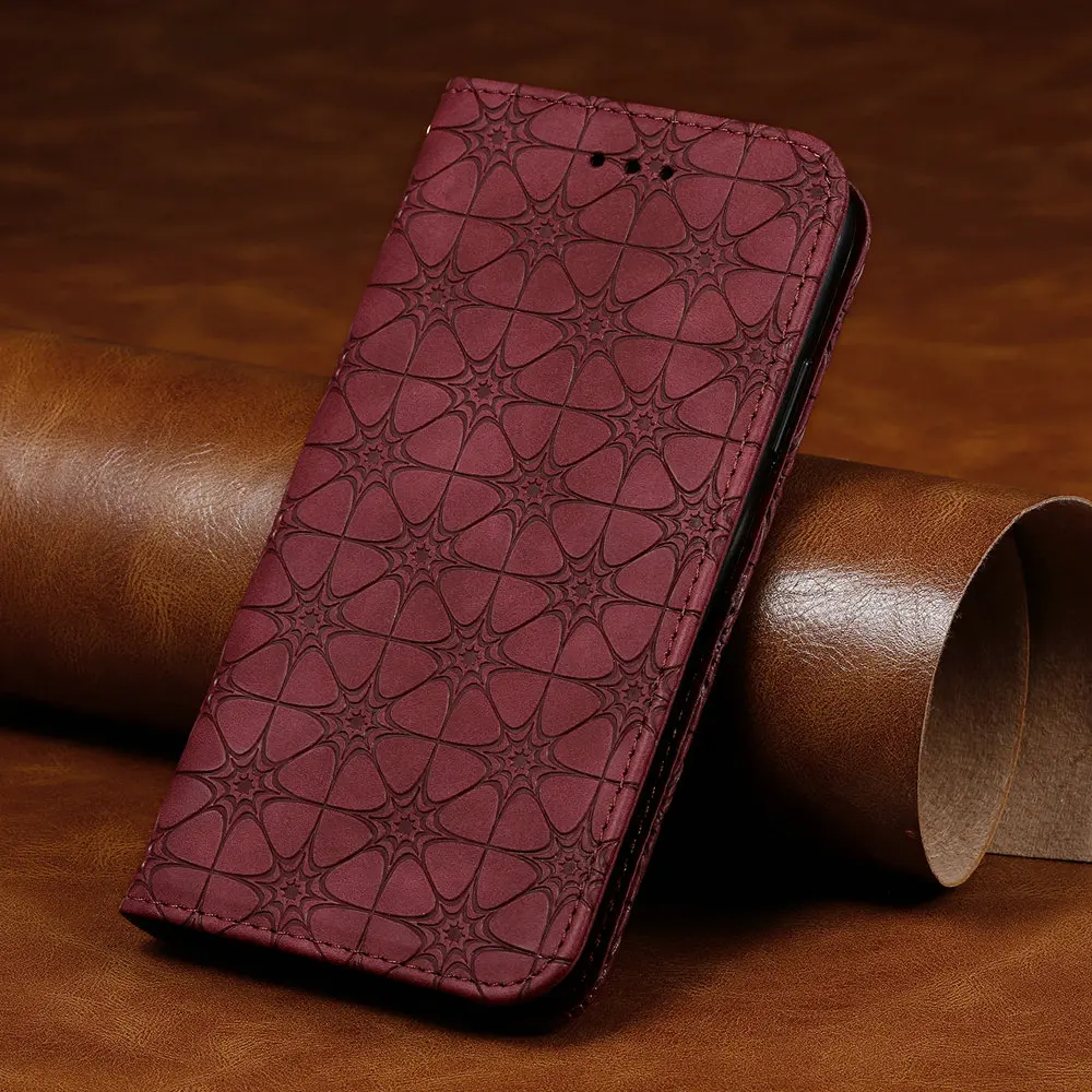 

Shockproof Case 3D Embossed Leather Book Skin for OPPO A91 Flip Case Magnetic Wallet Card Slot Funda OPPO A91 A 91 Cover PCPM00