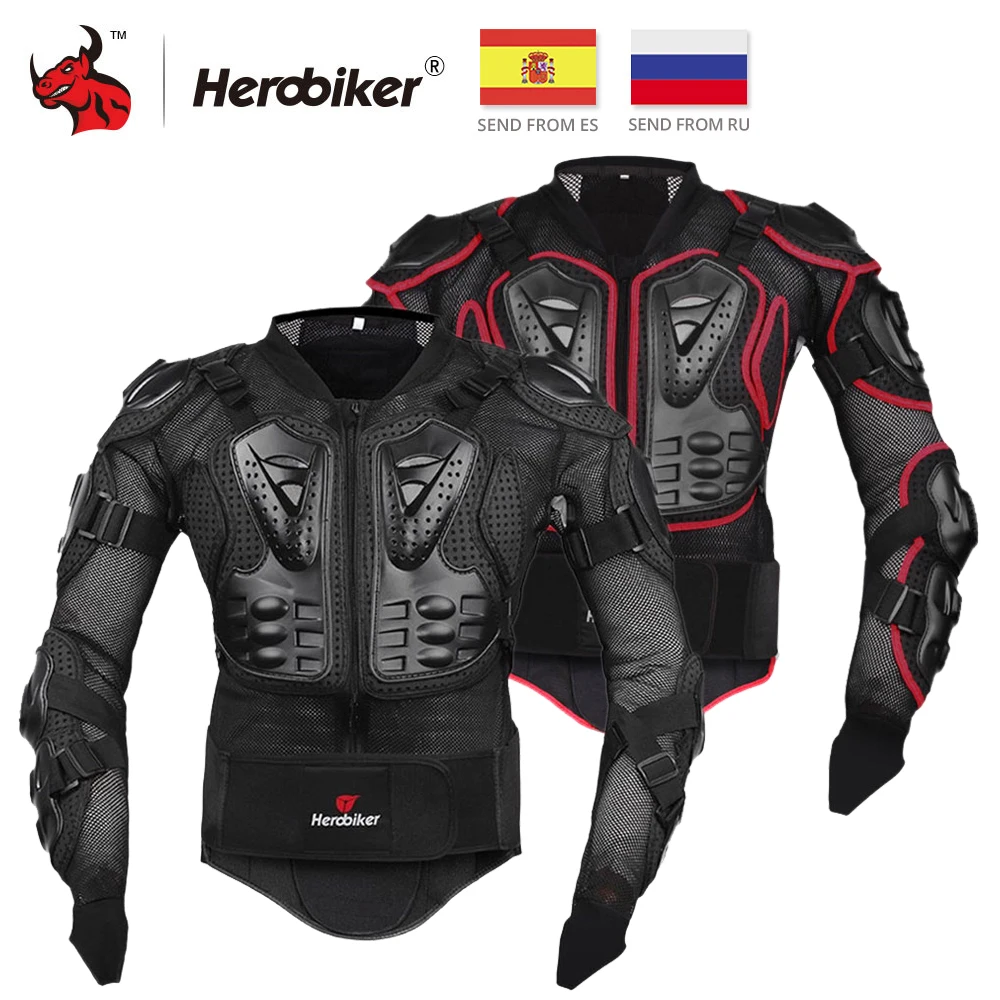 HEROBIKER, мотоциклетная броня, защитное снаряжение для мотокросса, броня для тела, грудь для мотогонок, гоночная куртка, мотоциклетная защита, S-5XL