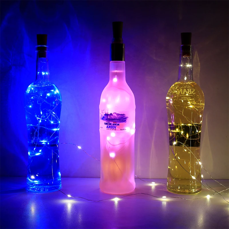 

LED 1m/2m/3m/5m Copper Wire Battery Box Garland Home Table Decoration Lights Christmas Decorations for Birthday Parties