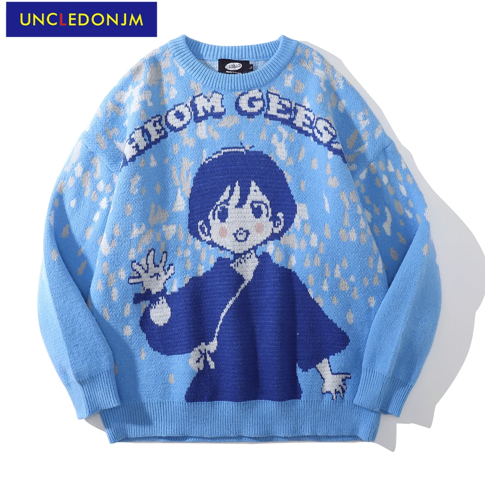 

UNCLEDONJM Cartoon designer clothes vintage sweater free shipping items clothes for women mens sweater Harajuku Pullovers