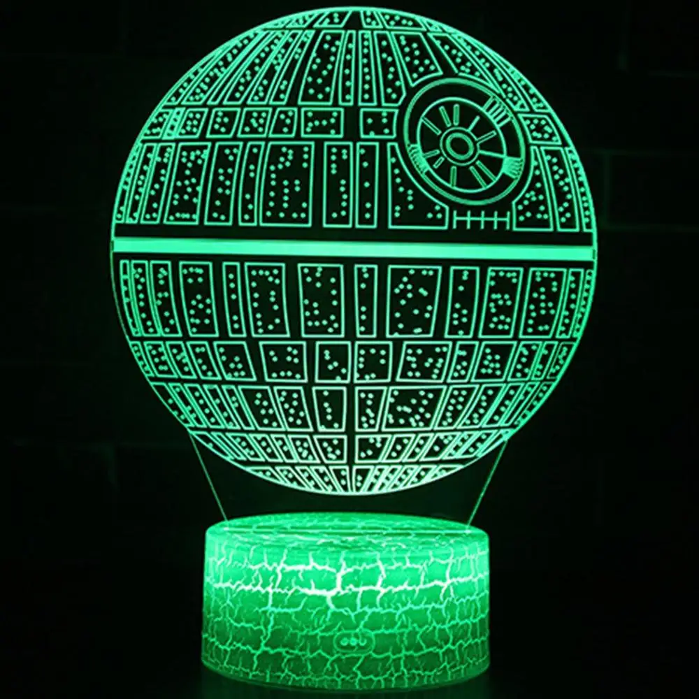 Горячая Распродажа фильма Звездные войны 3D USB СВЕТОДИОДНЫЙ светильник смерть с