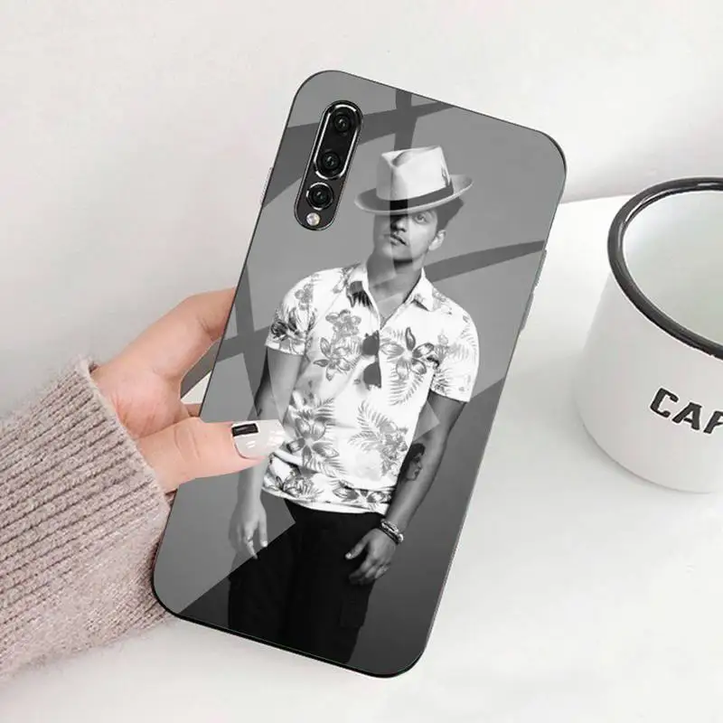 

Bruno Mars Phone Case Tempered Glass For Huawei P9 10 Plus 20 Pro Mate9 10 20 20pro Honor7A 8X 9 10 Nova3i 5