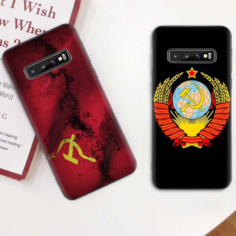 

Red Soviet USSR Grunge Flag Case for Samsung Galaxy S20 Ultra 5G S10 S8 S9 Plus S10e Note 20 10 Lite 8 9 Silicone Phone Cover