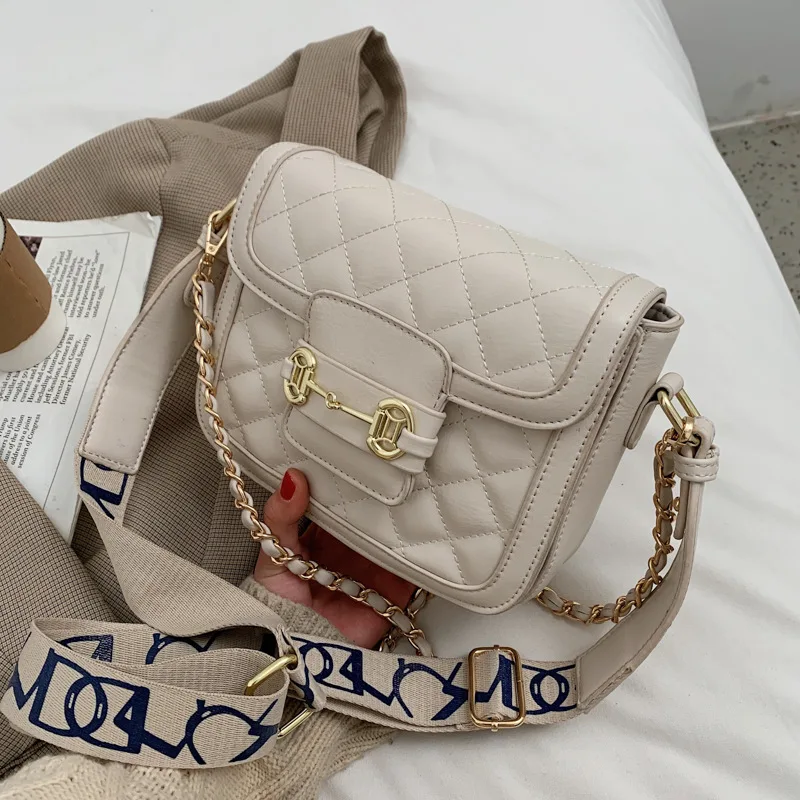 

Retro diamond chain women's small bag spring 2021 new trendy fashion all-match single shoulder messenger bag small square bag