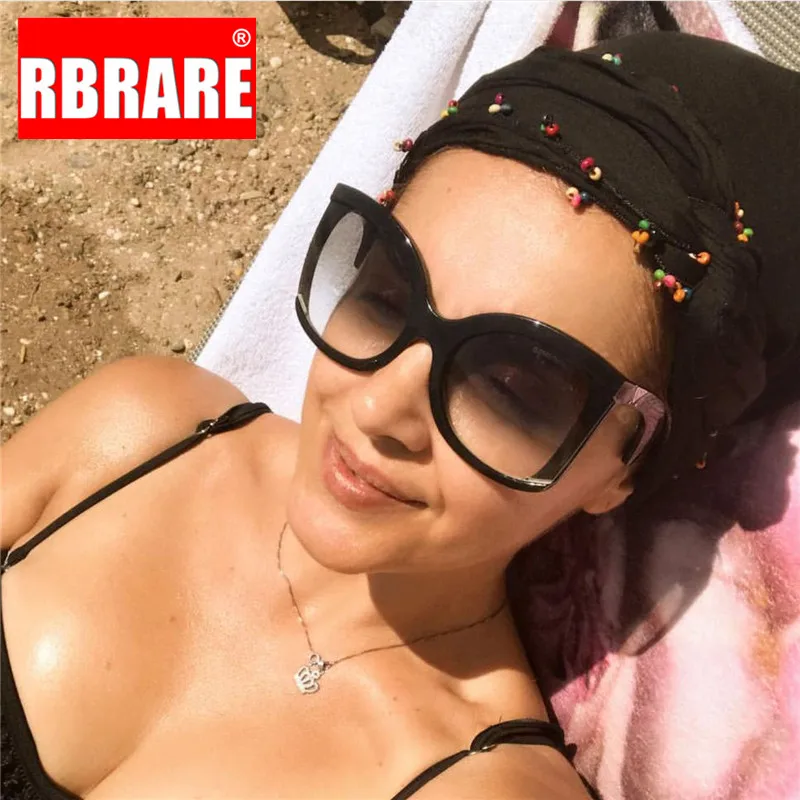 RBRARE, градиентные солнцезащитные очки для женщин,, роскошные дизайнерские солнцезащитные очки больших размеров, Оттенки для женщин, винтажные Квадратные Солнцезащитные очки Oculos Sol