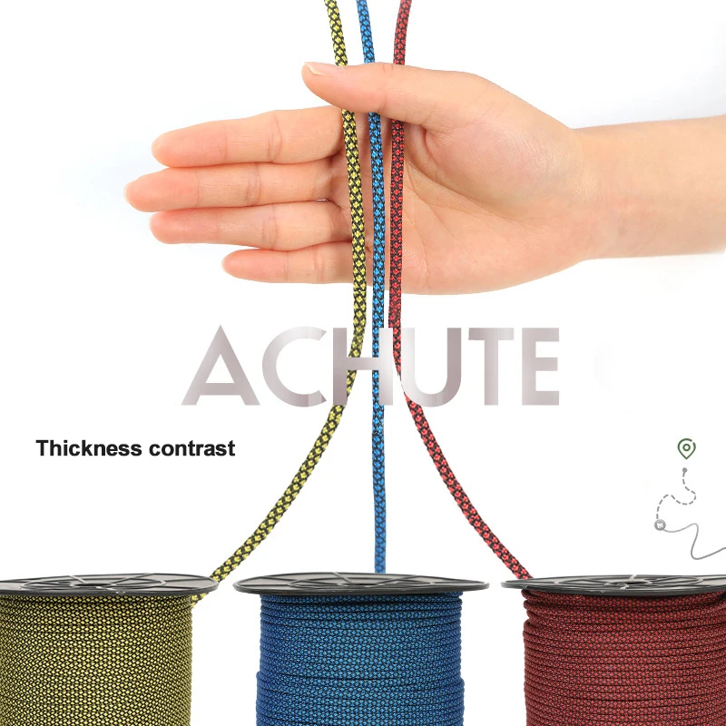 

2021 New 9-core Parachute Rope Outdoor Rope Climbing Rope Auxiliary Rope Lifesaving Rope Equipment Safety Rope
