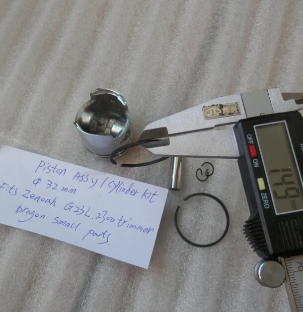 

G23L PISTON KIT FOR ZENOAH SHT2300 LR2310 THT2310 CYLINDER ASSEMBLY KOLBEN RING SET PIN CLIP KOMASTU HEDGETRIMMER PARTS