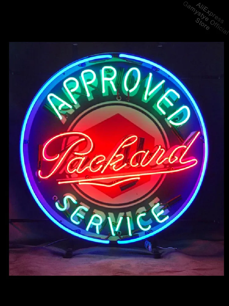

Неоновые вывески для одобренного Packard Service, неоновые вывески ручной работы, аркадные неоновые коммерческие неоновые вывески для пива, доска ...