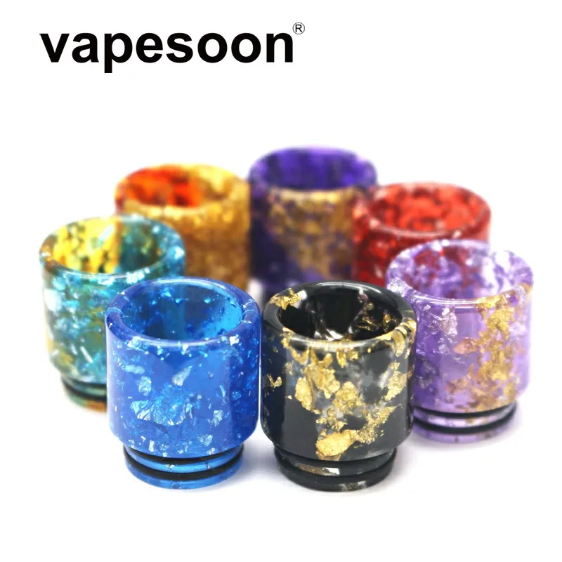 

Vapesoon 810 Алмазный капельный наконечник из смолы, гибридный материал, капельный наконечник, костюм для V8 V12 Prince IJUST 3 Tank Atomizer и т. д.