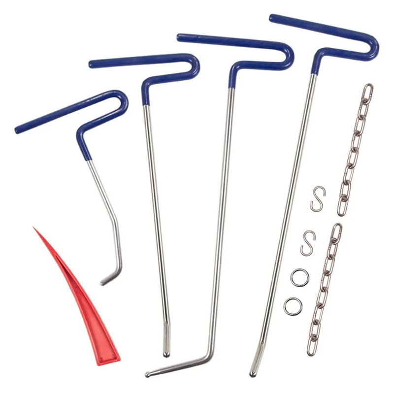 comprar Nova Remoção De Dentes Hastes Ferramentas Kit Reparação Dent Haste Baleia Cauda Com Cunha Ar Alinhamento Ferramenta Para Carro Dentes 11pcs