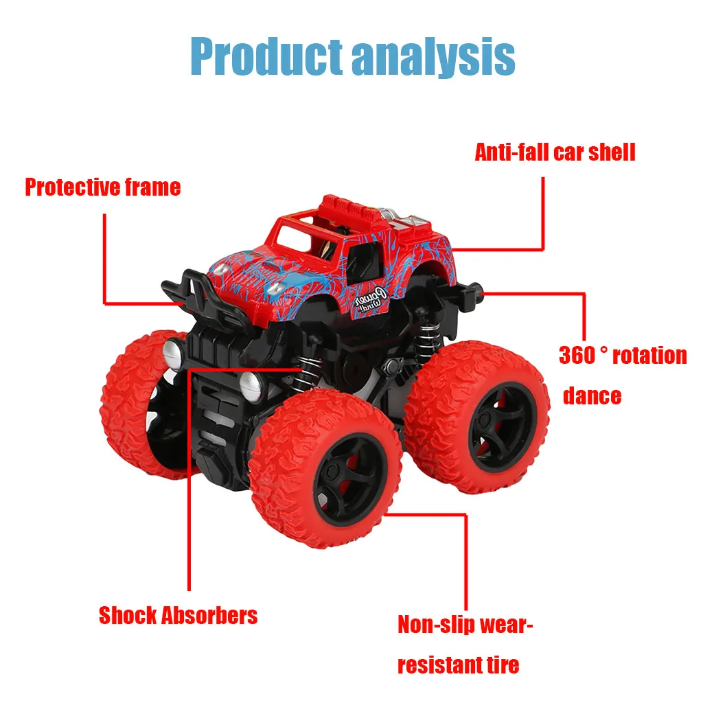 Игрушечный автомобиль для детей четырехколесный привод модель внедорожника