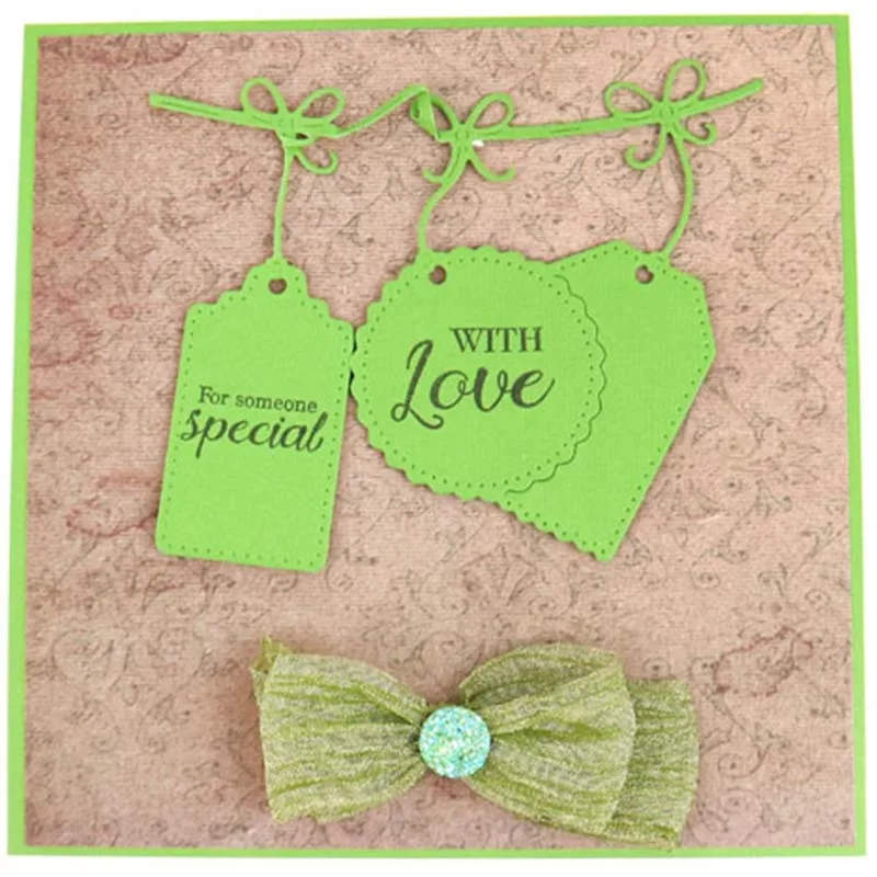 YJ Закладка сообщения открытка поздравительная английская металлическая режущая