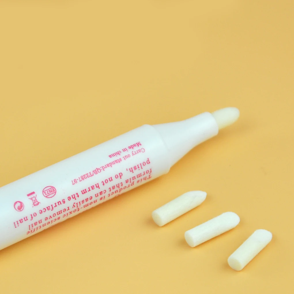 Корректор для ногтевого дизайна ручка удаления ошибок + 3 кончика лака ногтей