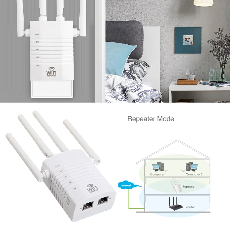 Усилитель сигнала Wi-Fi 1200 м 5G | Мобильные телефоны и аксессуары