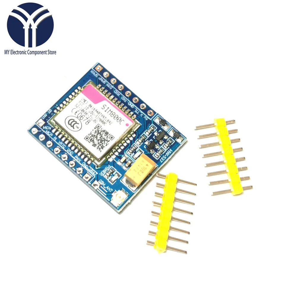 Плата разработки SIM800C GSM GPRS модуль 5 В/3 3 в TTL IPEX с Bluetooth и TTS для Arduino STM32 C51 |
