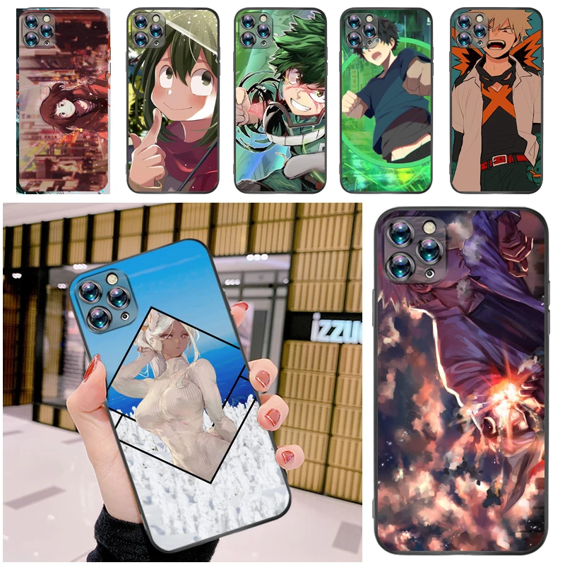 

My Hero Academia Tomura Boku Bakugou Katsuki Todoroki Shouto Dabi Shigaraki Phone Case For iPhone 12 Pro MAX Mini SE Coque