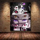 Японские Аниме-персонажи, глаза, холст, живопись, художественный плакат, декоративная роспись, настенное украшение для дома, детской комнаты, эстетическое украшение