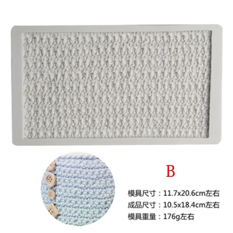 4 styles Knitted texture Food grade Silicone Mold Cake Border Fondant Decorating Tool Baking Cookie Chocolate Candy Mould | Дом и сад