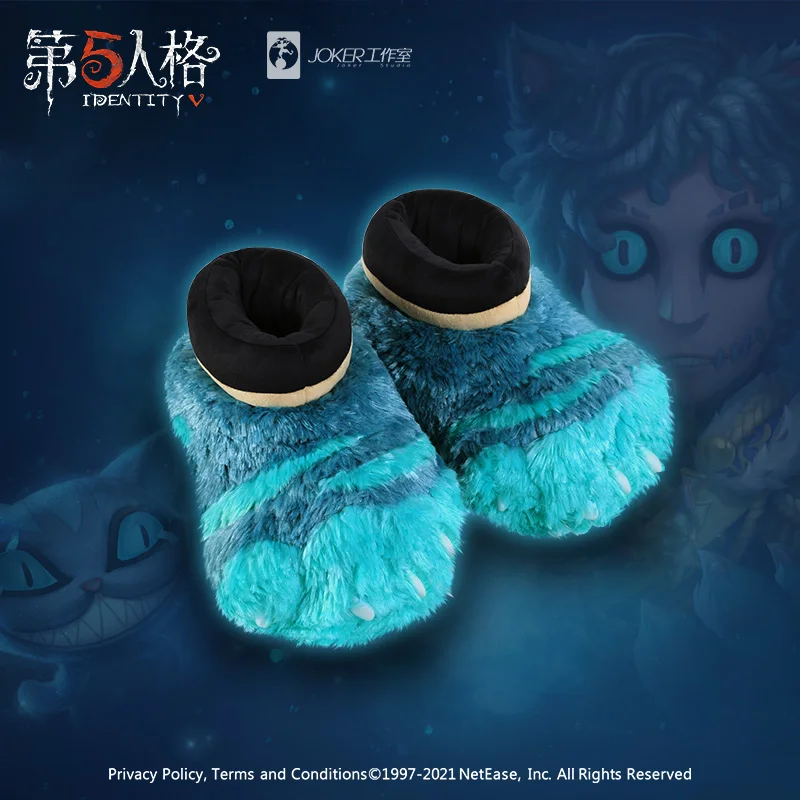 ?? かわいいチェシャ猫シリーズぬいぐるみ快適なスリッパのホットゲームアイデンティティ12v衣装コスプレ漫画カップルの家の靴クリスマスギフト