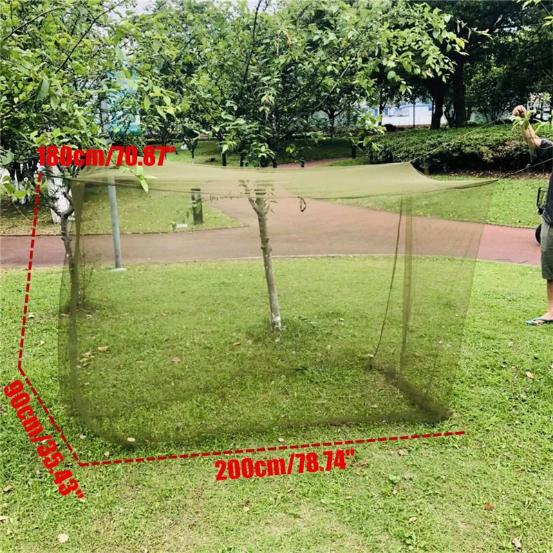 Lightweight Indoor Outdoor Camping Mosquito Netting Cover Foldable Travel Fishing Hiking Mesh Net Bed Compact | Спорт и развлечения