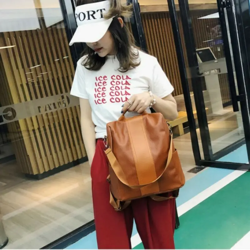 Новый женский рюкзак Противоугонный водонепроницаемые школьные сумки на