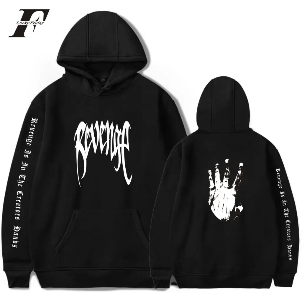 Толстовка Xxxtentacion для мужчин и женщин классические свитшоты с принтом месть