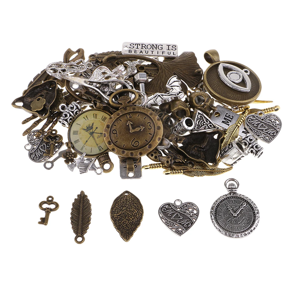 

100 грамм античные брелоки в стиле стимпанк Подвески Изготовление ювелирных изделий ожерелье ремесло