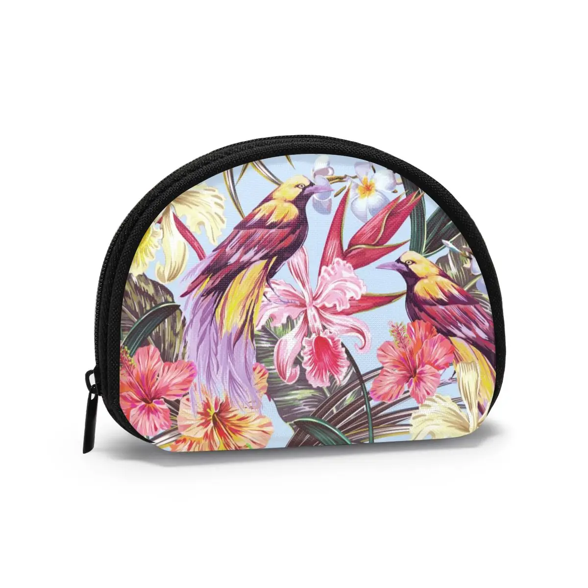 

Women's Wallet Short Women Coin Purse Fashion Wallets For Woman Card Holder Small Ladies Wallet Female Exotic Flowers Palm