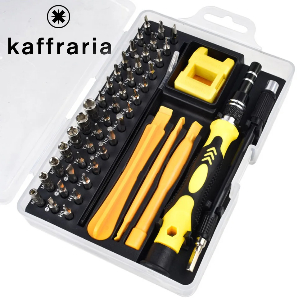52 в 1 Набор отверток бит прецизионных ручки наборы магнитных шурупов ручные