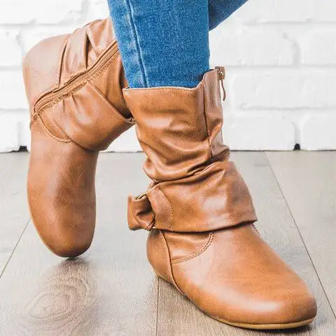 Новые женские осенне-зимние ботинки ботильоны на плоской подошве модельные